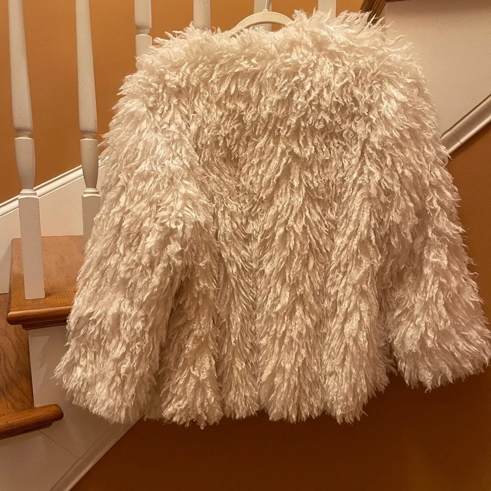 Anthropologie NWT Sz XS shaggy faux fur jacket; top-rated & sold out @anthro - Picture 5 of 16